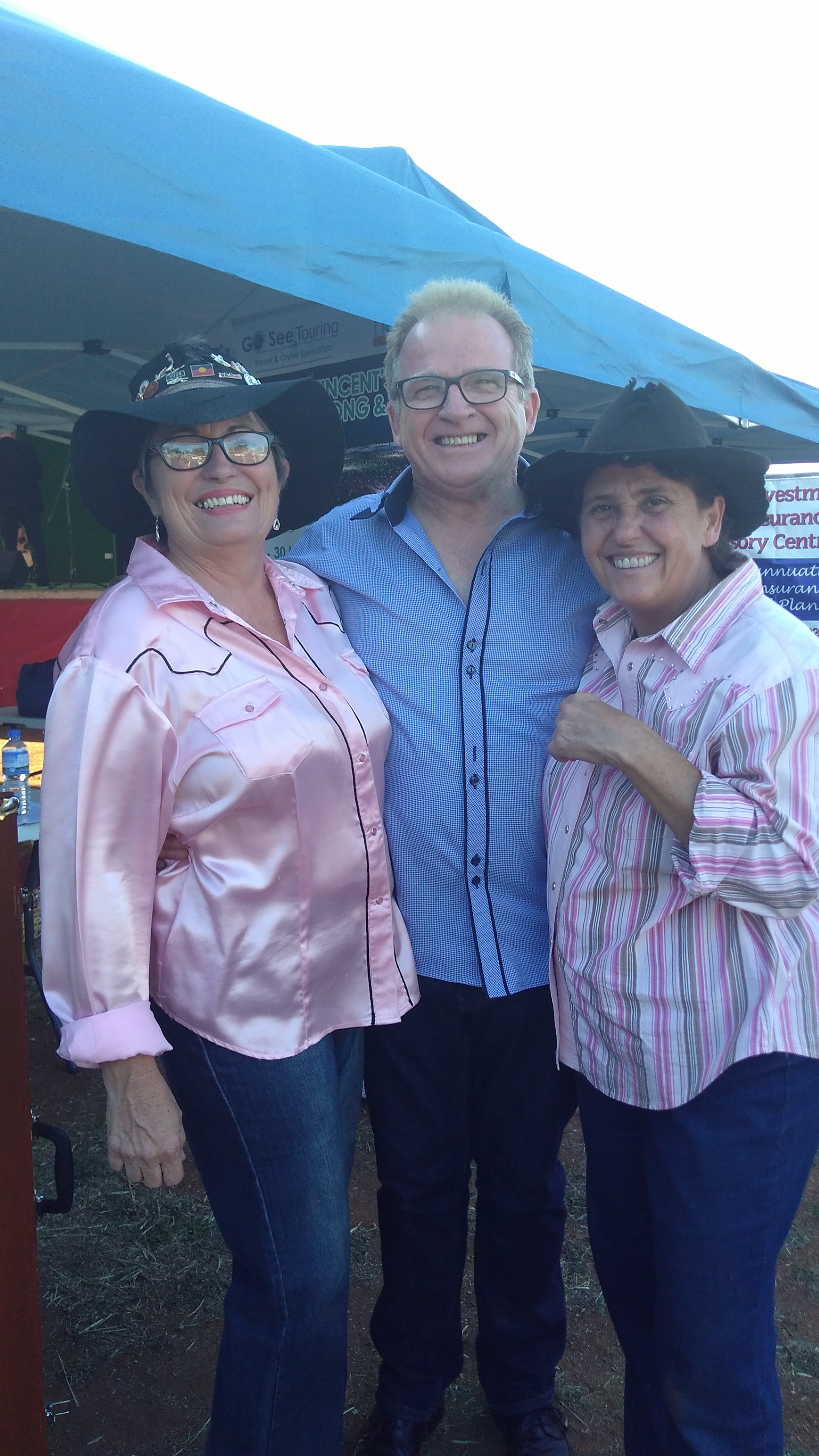 At Ariah Park Country Music Festival with Rodney